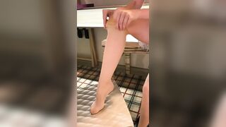 Stockings Try On Haul | Hosiery, Pantyhose, Collant and Nylon Feet! #fyp #shorts