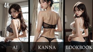 [4K AI 칸나] 이런걸 원하는 거야? AI 룩북 | Underwear Model Backside Ai LookBook | 下着モデル ai アート [AI Art KANNA]