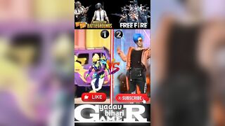 Free Fire Vs Pubg ???? Pubg Vs Free Fire ???? Tik Tok Shariya ???? #tiktok #trending #shorts #short #viral