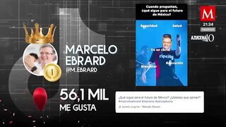 Marcelo Ebrard es el favorito en Tik Tok, Xóchitl Gálvez en Twitter y Sheinbaum en Instagram