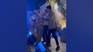 Maja Salvador with her Celibrity friend danced during her wedding #celebrity #majasalvador #wedding