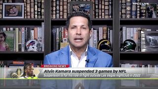 Alvin Kamara SUSPENDED for 3 games for 2022 fight in Las Vegas | NFL Live