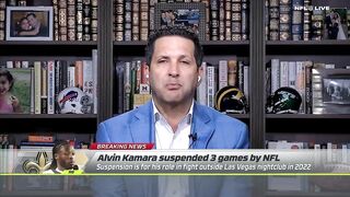 Alvin Kamara SUSPENDED for 3 games for 2022 fight in Las Vegas | NFL Live