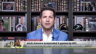 Alvin Kamara SUSPENDED for 3 games for 2022 fight in Las Vegas | NFL Live