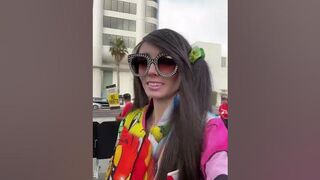 What The Strikers Are Yelling Behind Eugenia Cooney (8-7-23) #tiktok #shorts