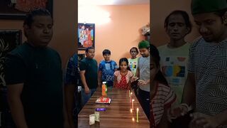 Air Blowing on Candles Challenge #game #challenge #shorts