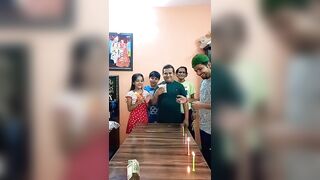 Air Blowing on Candles Challenge #game #challenge #shorts