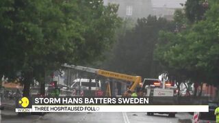 Travel chaos as storm 'Hans' strikes Sweden, Norway | World News | WION