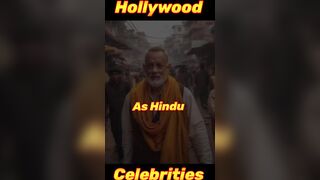 Hollywood celebrities as Hindu #shorts #rdj #tomcruise #willsmith #bradpitt #hollywood #celebrity