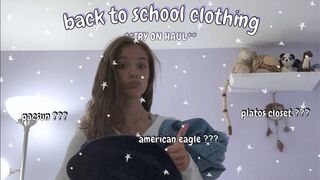 BACK TO SCHOOL CLOTHING **try on haul** #subscribe