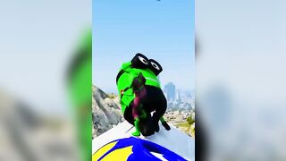 GTA 5 Epic Ragdolls/Spiderman Funny Compilation #498 (GTA5, Euphoria Physics, Funny Moments) #shorts