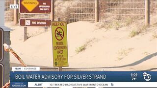 Boil Water Advisory issued for Silver Strand area of Coronado, Imperial Beach