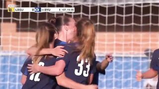 BYU Women's Soccer vs Long Beach Game Highlights