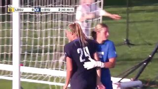 BYU Women's Soccer vs Long Beach Game Highlights