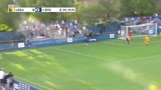 BYU Women's Soccer vs Long Beach Game Highlights