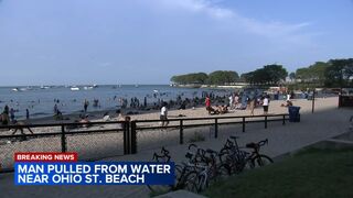 Man pulled from water at Ohio Street Beach