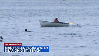 Man pulled from water at Ohio Street Beach