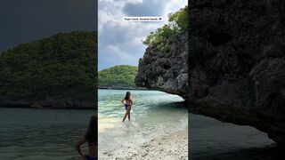 Beach please ????????☀️ Subscribe for more ???????? #travel #hundredislands #pangasinan #shorts #philippines