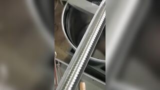 Single square lock flexible hose making machine