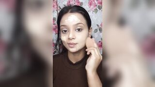 Latte Makeup look Challenge ???????? #lattemakeup #shorts #rupalikeshu #youtubeshorts