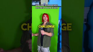 Singing Challenge! I Hit The HIGHEST NOTE Ever!???? #shorts