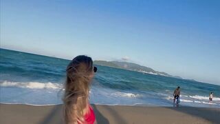 Sunny Stroll on LEBLON BEACH Brazil | Beautiful Rio de Janeiro 2024 [4K]