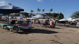 Sunny Stroll on LEBLON BEACH Brazil | Beautiful Rio de Janeiro 2024 [4K]