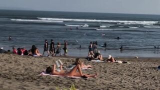 Sunny Stroll on LEBLON BEACH Brazil | Beautiful Rio de Janeiro 2024 [4K]