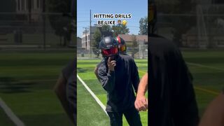 Hitting Drills Be Like ????????‍♂️???? #viral #football #funny #shorts