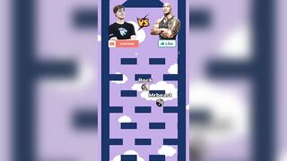 the rock vs mrbeast #shorts #mrbeast #rock #games