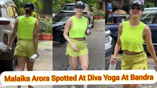 Beautiful Actres ???? Malaika Arora Spotted At Diva Yoga Classes At Bandra