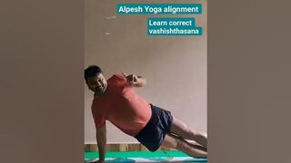 How To do Side plank yoga for Constipation Yoga for beginners #trending #shorts ???? Alpesh Yoga Class