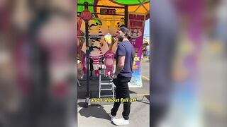 I attempted the hanging bar challenge ???????? #shorts #challenge #carnivalgames