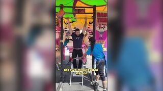 I attempted the hanging bar challenge ???????? #shorts #challenge #carnivalgames