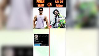 pawan sahu vs uk 07 rider ???? compilation video #shorts #pawansahu #uk07rider #trending