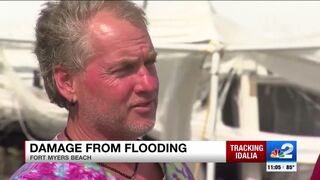 Hurricane Idalia brings several feet of storm surge to Fort Myers Beach