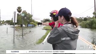 Hurricane Idalia damage in Hernando Beach, Florida