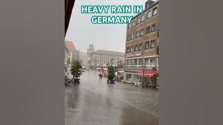 Heavy rain in germany #youtubeshorts #germany #deutschland #travel #travelvlog #shortvideo #asmr