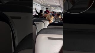 WHY DO PEOPLE DO THIS? PLEASE REMAIN SEATED #travel #safetyfirst #flight @flyfrontiervideos