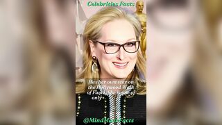 Meryl Streep has her own star... #shorts #facts #celebrity