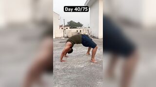 Day 40/75 hard challenge |#gym #trending #ytshorts #challenge #fitness #shorts #motivation #workout