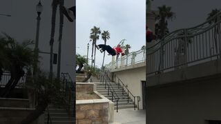 Huntington Beach PARKOUR Going OFF! #parkour #domtomato