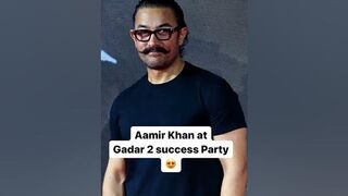 #gadar2 की सक्सेस पार्टी अटेंड करने पहुंचे #aamirkhan #e24 #bollywood #sunnydeol #celebrity #deol