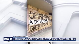 Long Beach storefront is crashed into twice, owner asks for increased safety measures