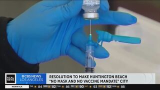 Huntington Beach City Council to consider a "no mask and no vaccine" mandate for the city