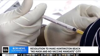 Huntington Beach City Council to consider a "no mask and no vaccine" mandate for the city