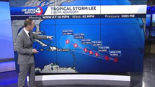 Tropical Storm Lee forms; latest spaghetti models, track