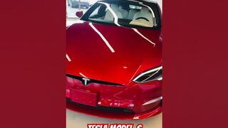 Tesla Model S Plaid in Ultra Red!!! #tesla #models #ultrared