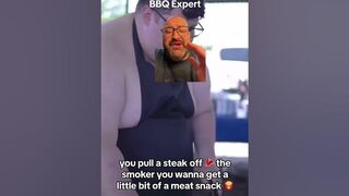 I can relate to this video is MANY ways! #meatsnack #funny #bbq #bbqexpert #weightloss #bbq #food