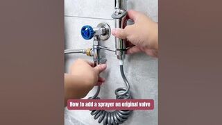 How to add a flexible sprayer